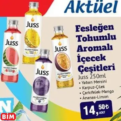 JUSS FESLEĞEN TOHUMLU AROMALI İÇECEK ÇEŞİTLERİ